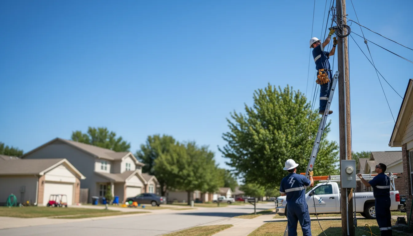 Residential electrician providing installation services in Winchester, IL